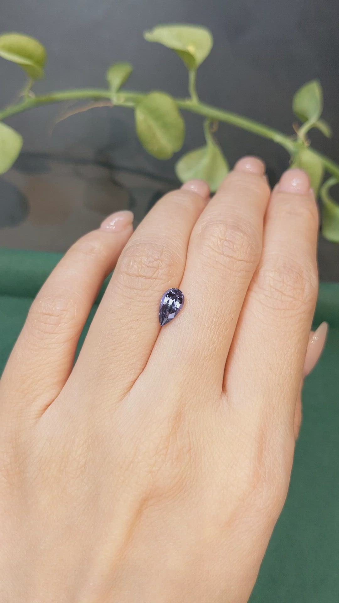 1.23 Ct. Purple Spinel from Ceylon (Sri Lanka) Size Video