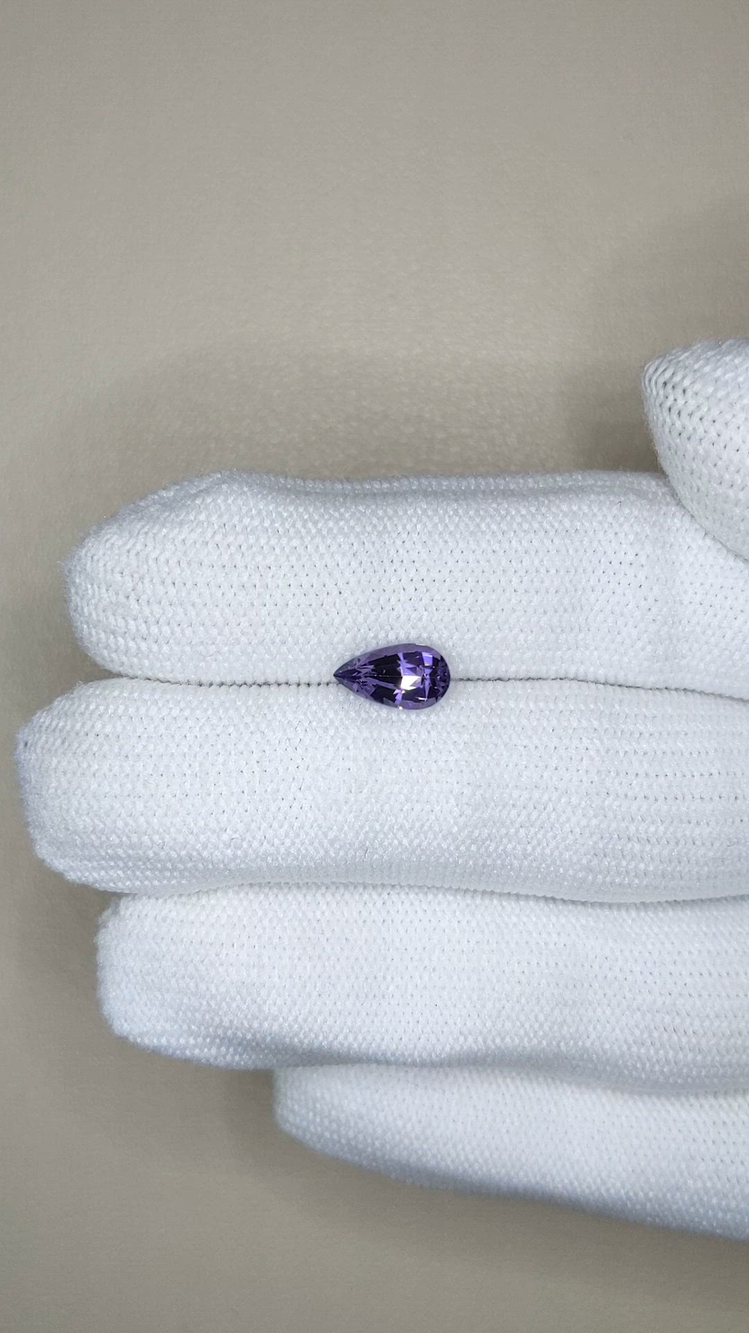 1.23 Ct. Purple Spinel from Ceylon (Sri Lanka) Size Video
