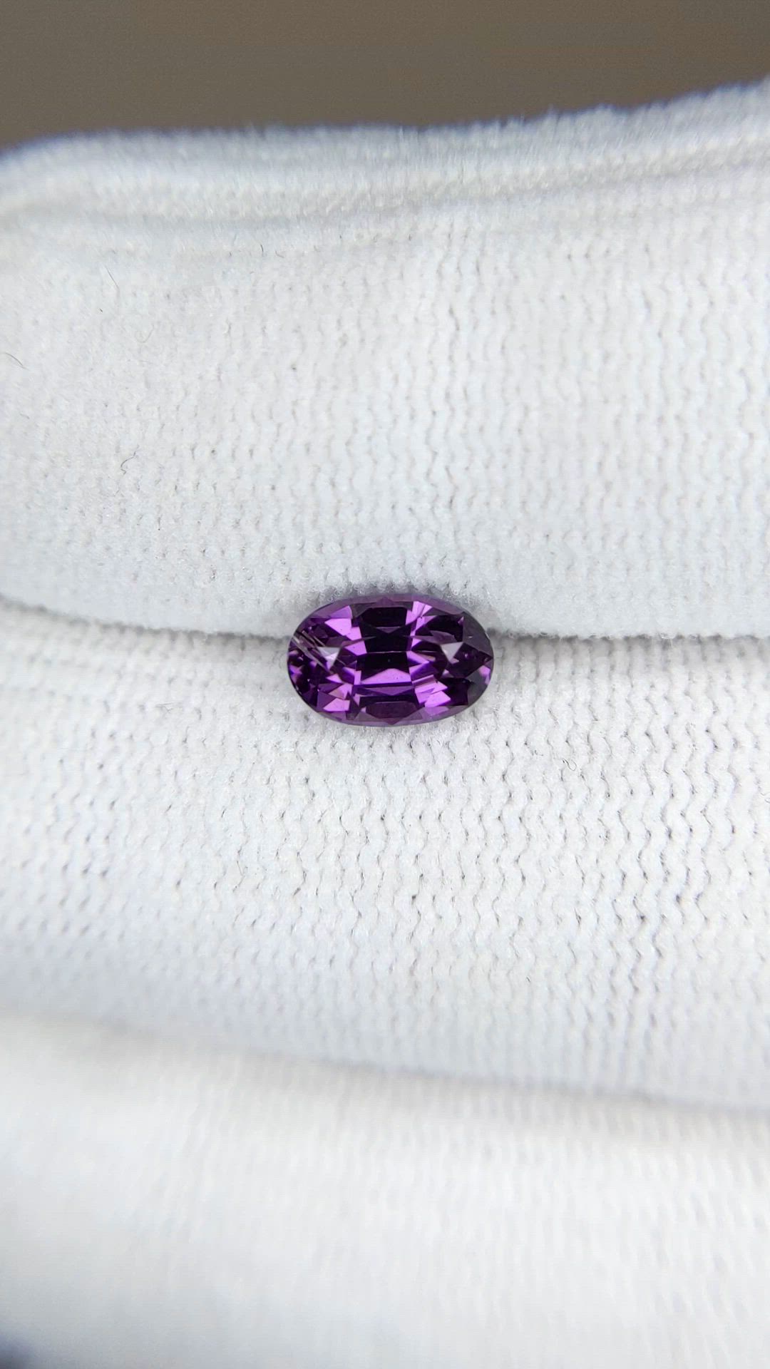 1.16 Ct. Purple Spinel from Ceylon (Sri Lanka) Size Video