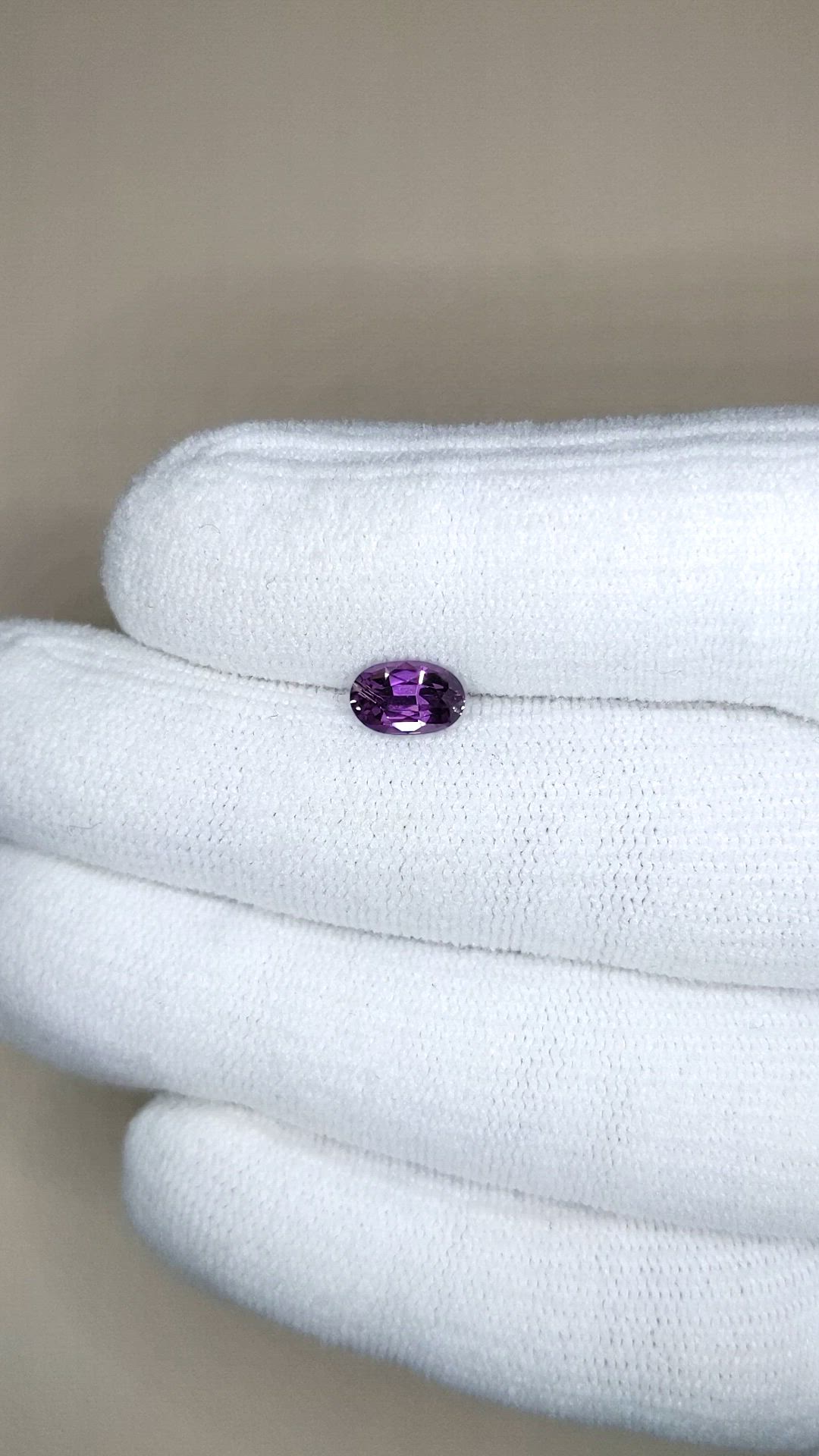1.16 Ct. Purple Spinel from Ceylon (Sri Lanka) Size Video
