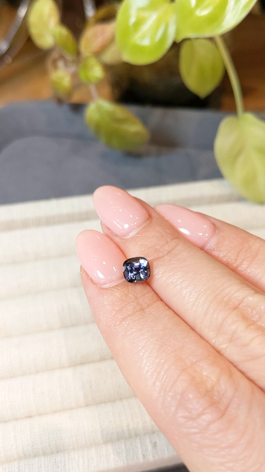 1.14 Ct. Bluish Grey Spinel from Ceylon (Sri Lanka) Size Video