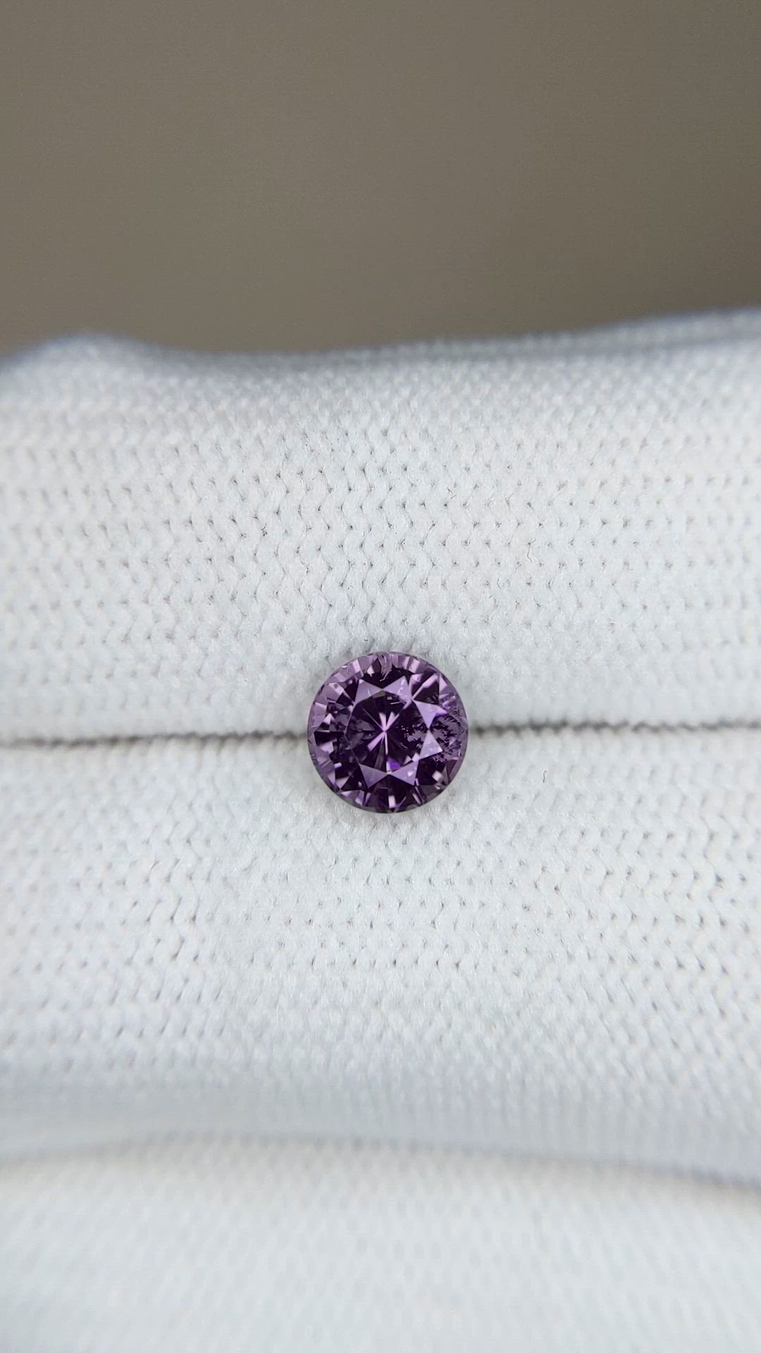 1.17 Ct. Purplish Grey Spinel from Ceylon (Sri Lanka) Size Video