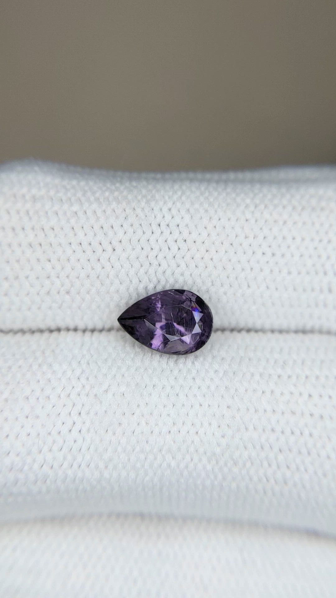 1.36 Ct. Purple Spinel from Ceylon (Sri Lanka) Size Video