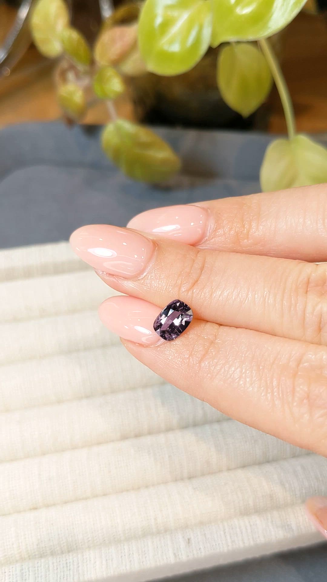 1.14 Ct. Pinkish Purple Spinel from Ceylon (Sri Lanka) Size Video