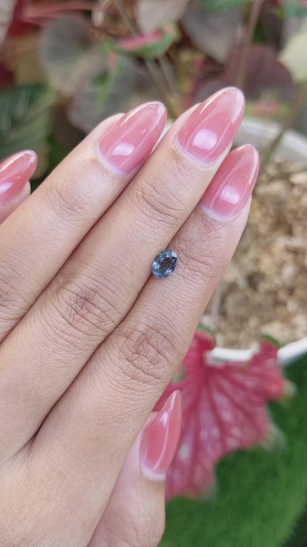 0.70 Ct. Greenish Blue Spinel from Ceylon (Sri Lanka) Size Video