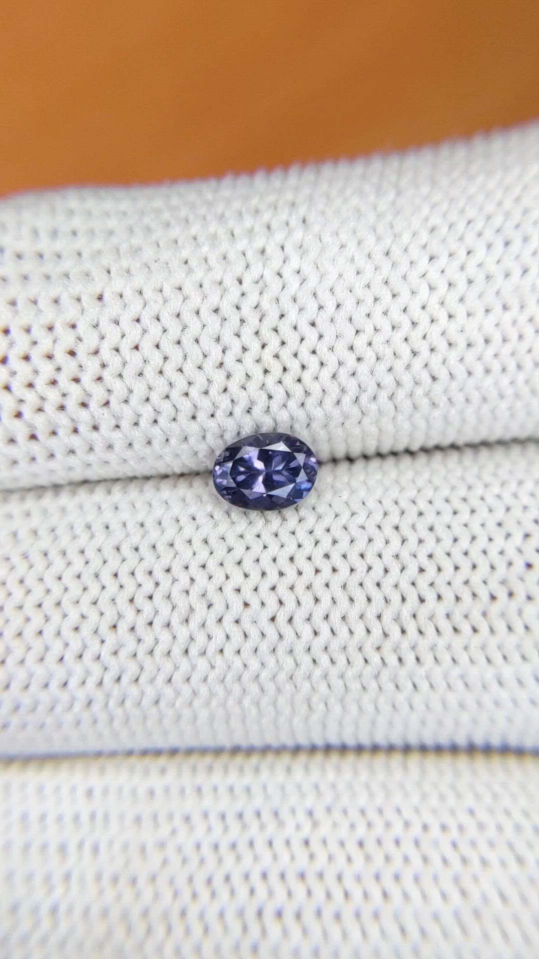 0.59 Ct. Purple Spinel from Ceylon (Sri Lanka) Size Video
