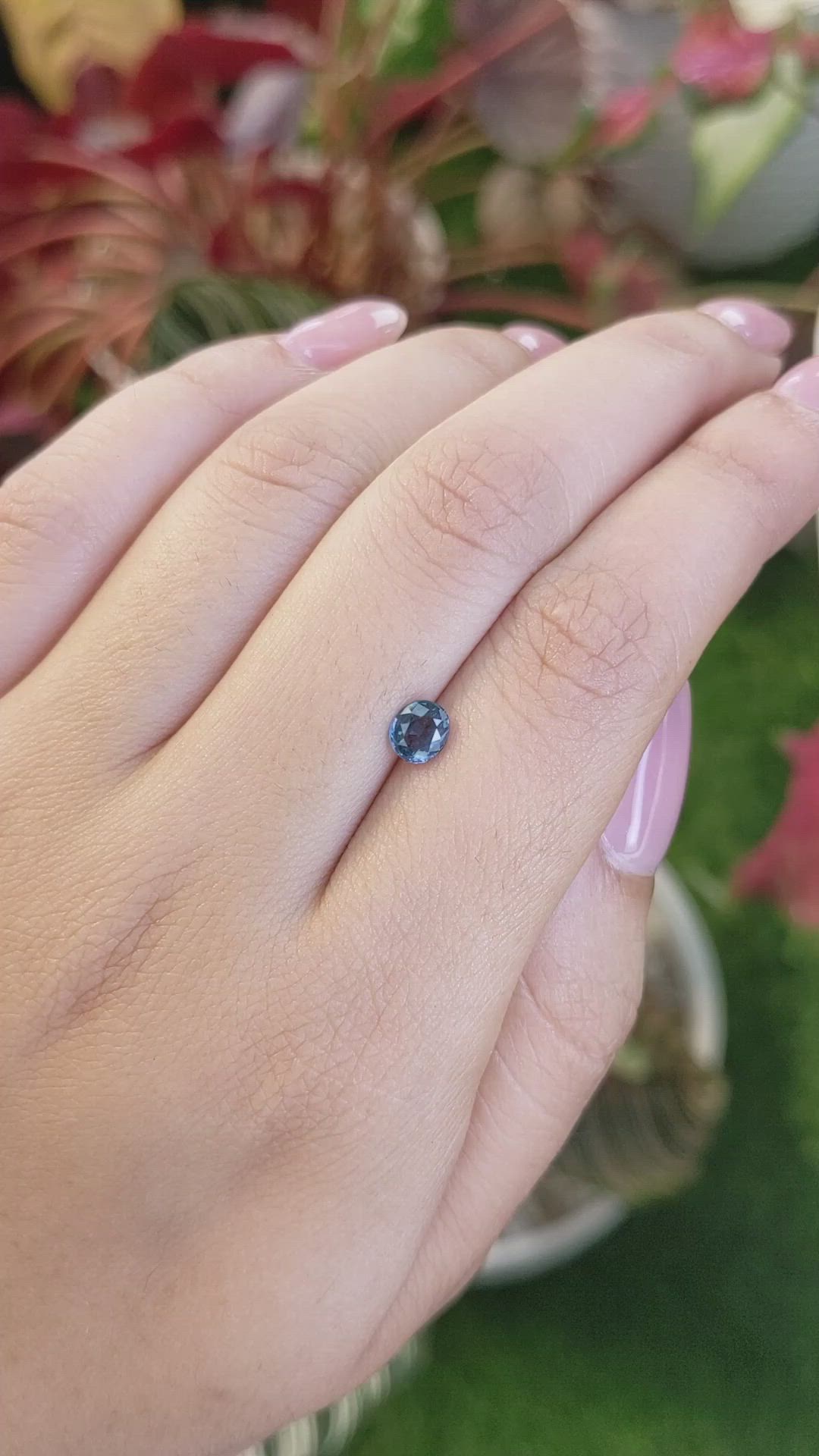 0.61 Ct. Blue Spinel from Ceylon (Sri Lanka) Size Video