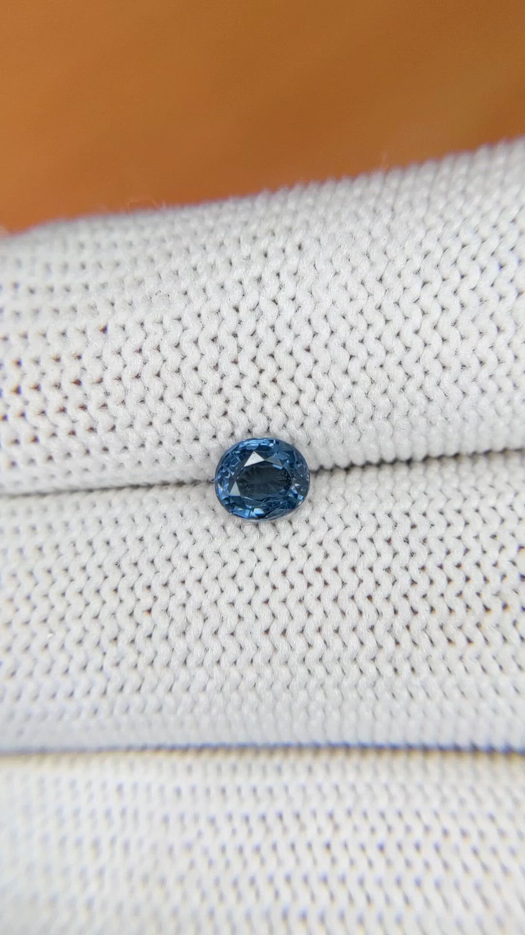 0.61 Ct. Blue Spinel from Ceylon (Sri Lanka) Size Video