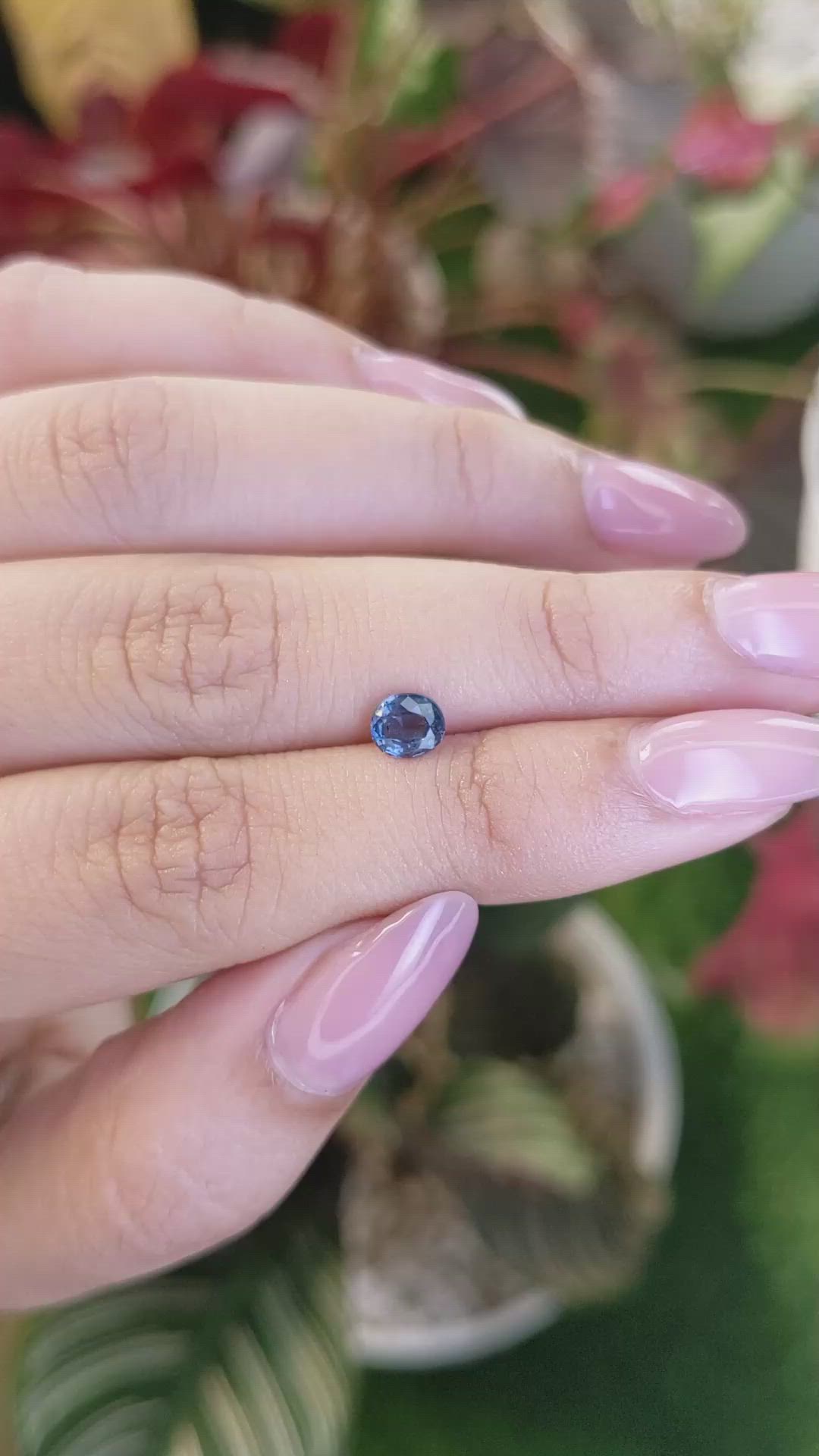 0.61 Ct. Blue Spinel from Ceylon (Sri Lanka) Size Video
