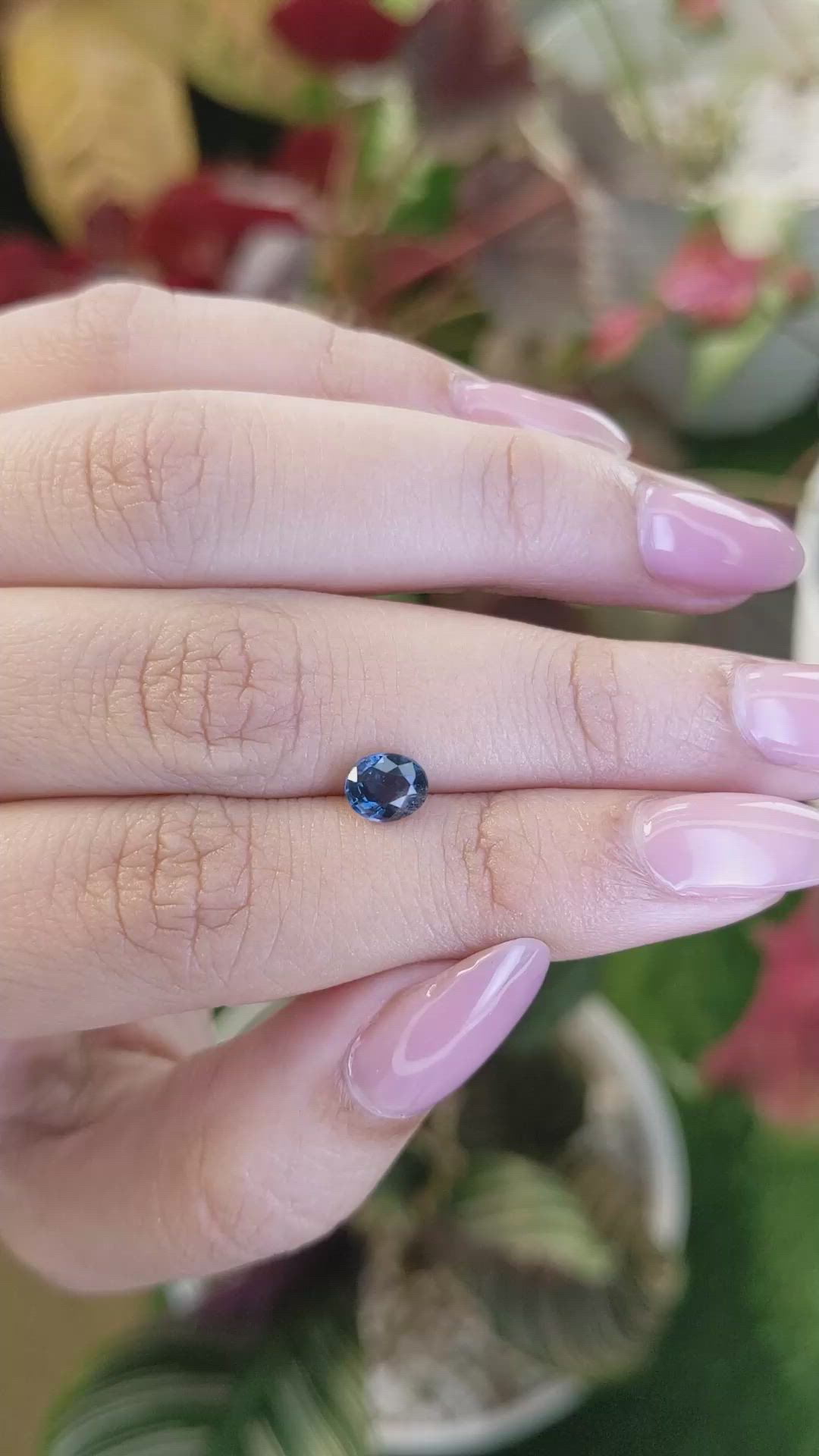 0.82 Ct. Blue Spinel from Ceylon (Sri Lanka) Size Video
