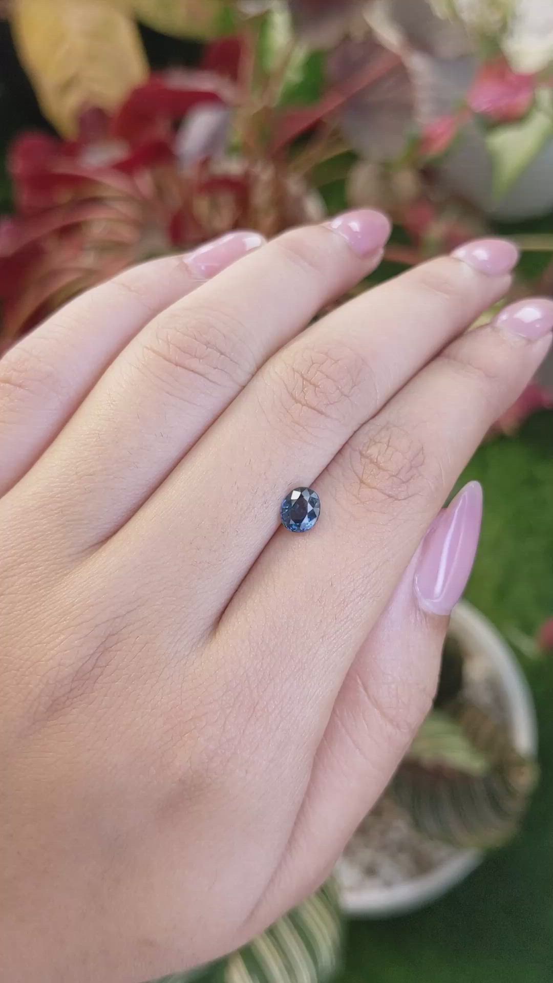 0.82 Ct. Blue Spinel from Ceylon (Sri Lanka) Size Video