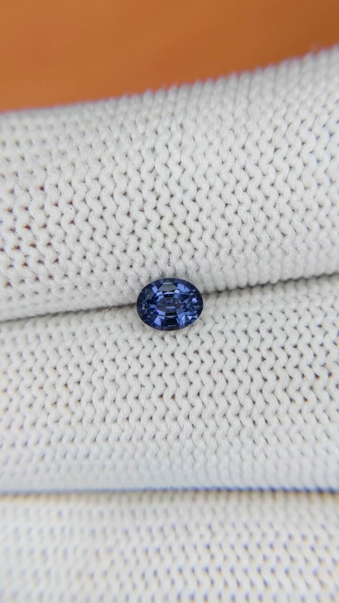 0.47 Ct. Violet Spinel from Ceylon (Sri Lanka) Size Video