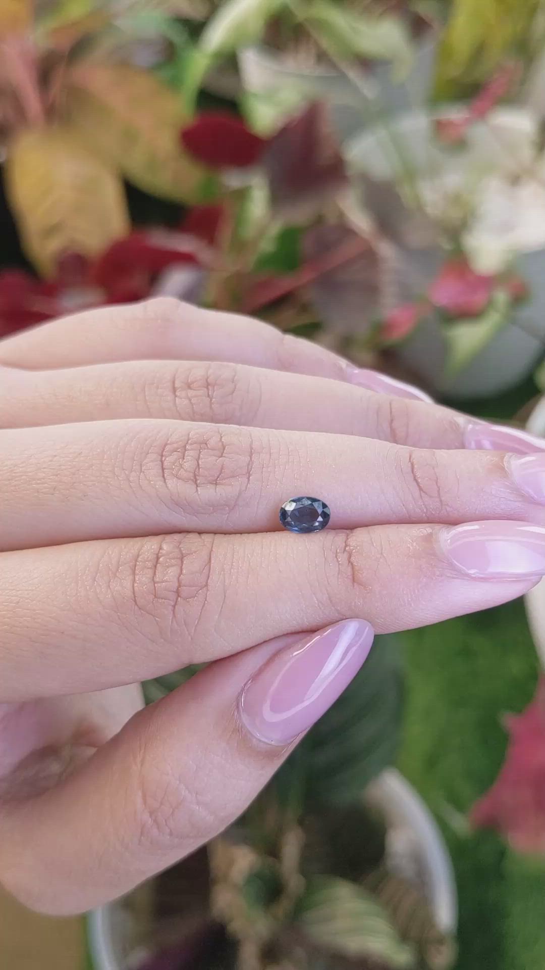 0.64 Ct. Greenish Blue Spinel from Ceylon (Sri Lanka) Size Video