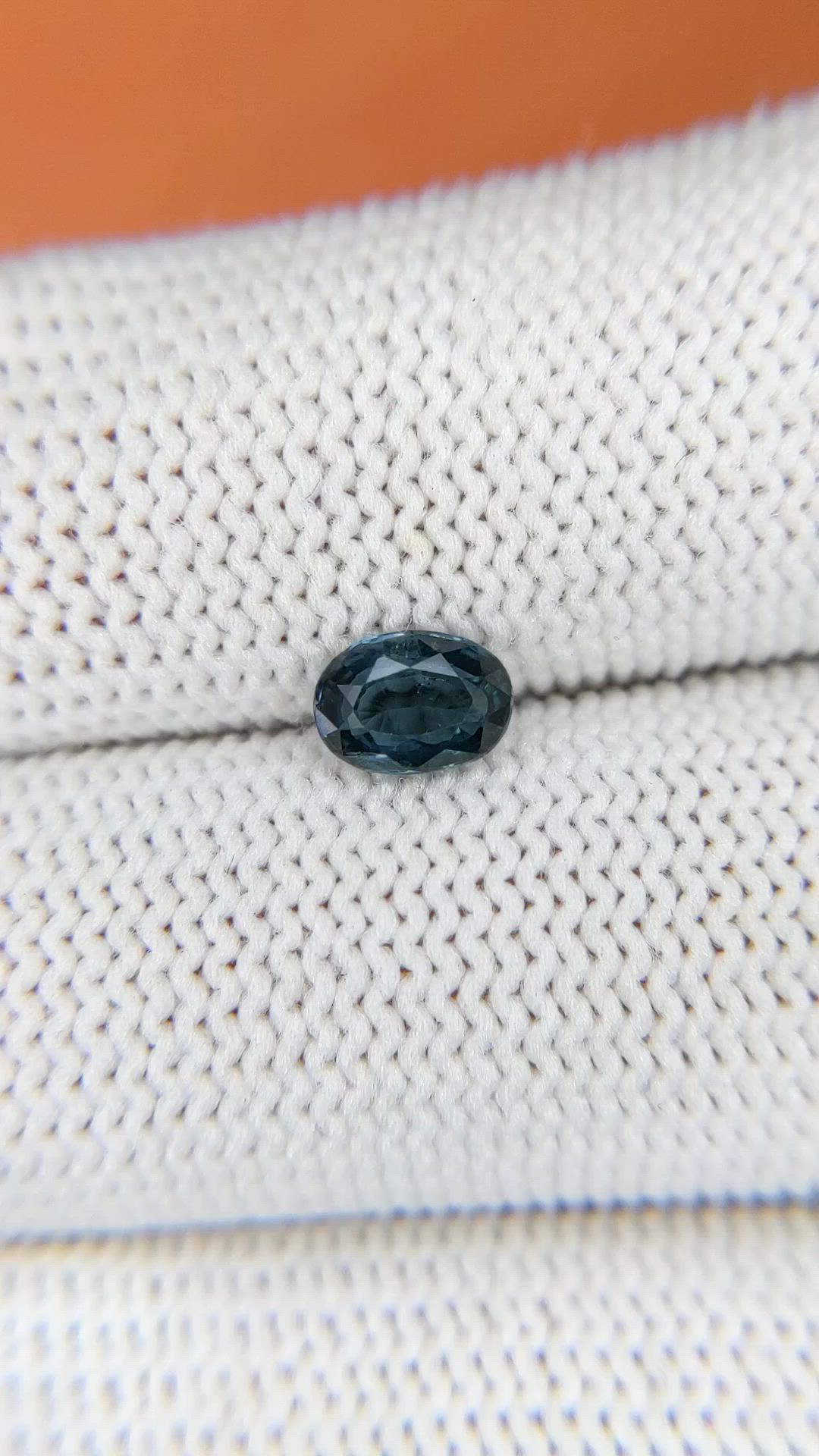0.64 Ct. Greenish Blue Spinel from Ceylon (Sri Lanka) Size Video