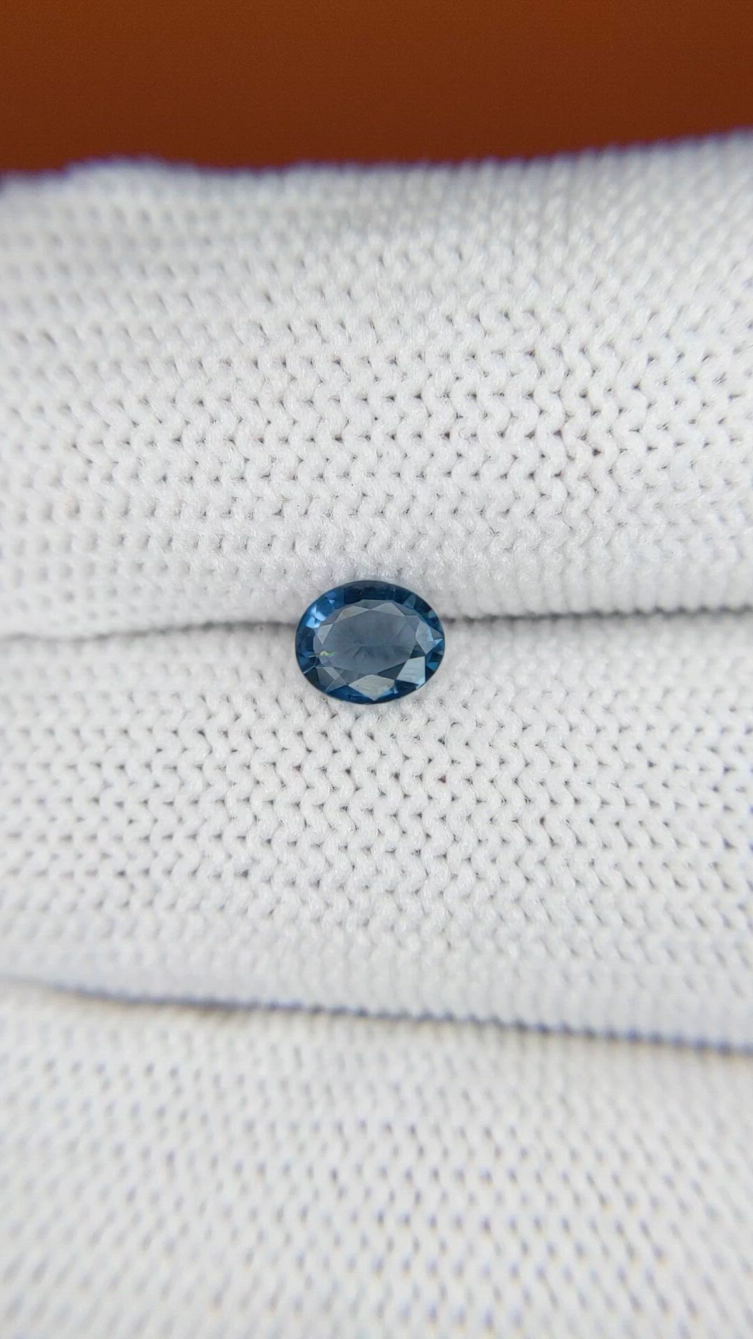 0.45 Ct. Blue Spinel from Ceylon (Sri Lanka) Size Video