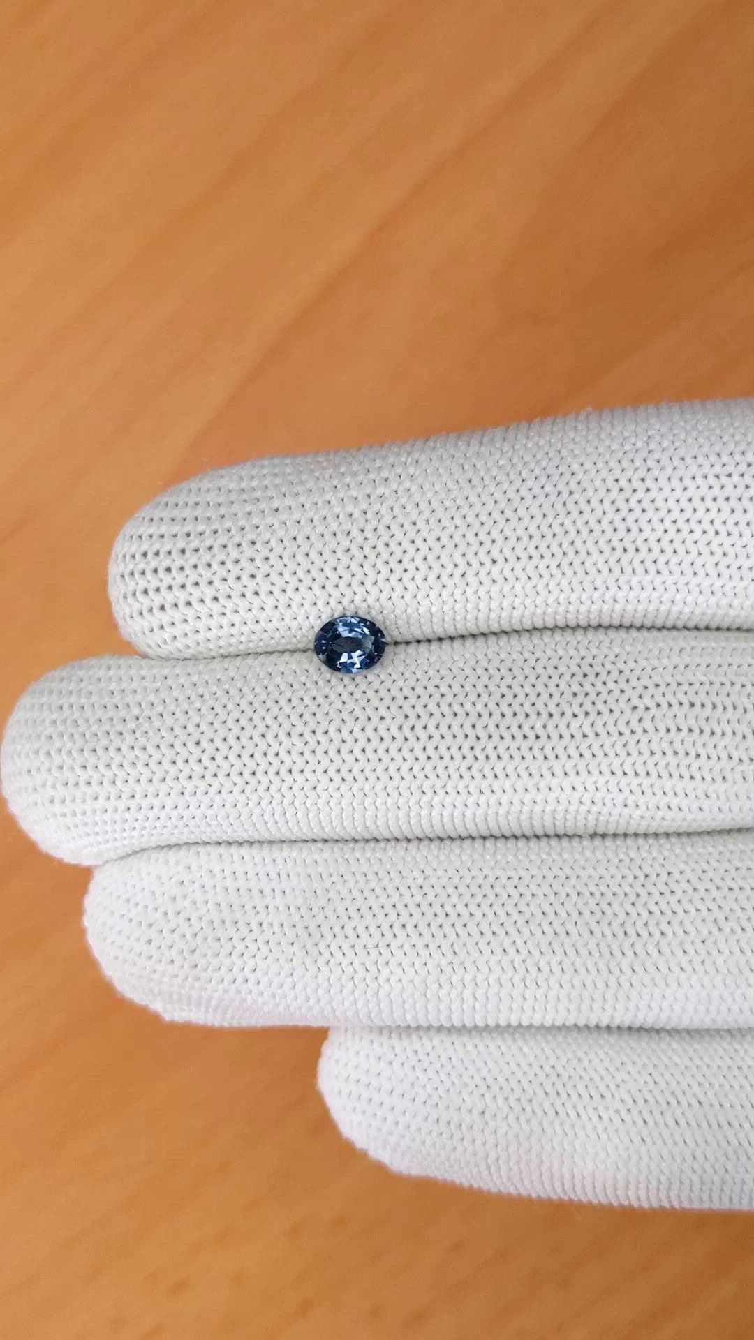 0.66 Ct. Violet Spinel from Ceylon (Sri Lanka) Size Video