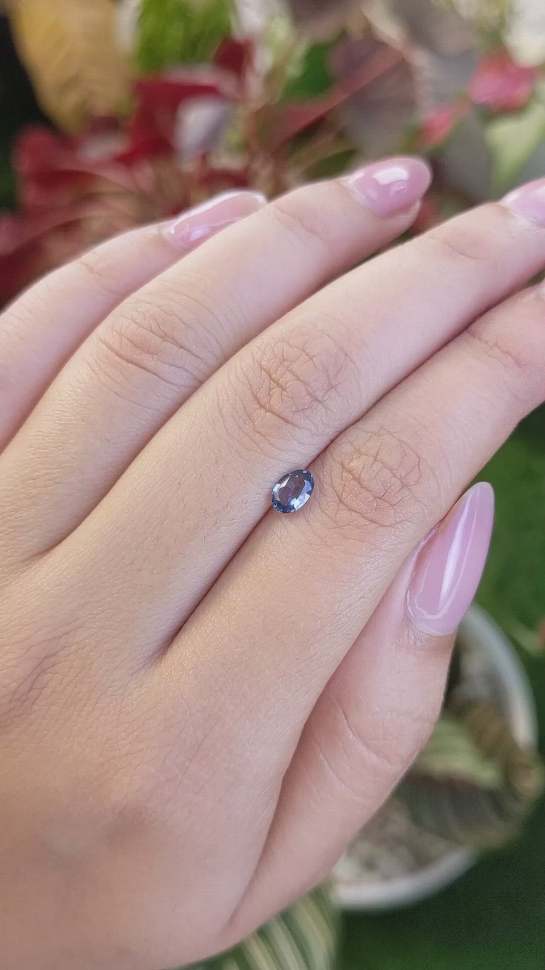 0.47 Ct. Violet Spinel from Ceylon (Sri Lanka) Size Video