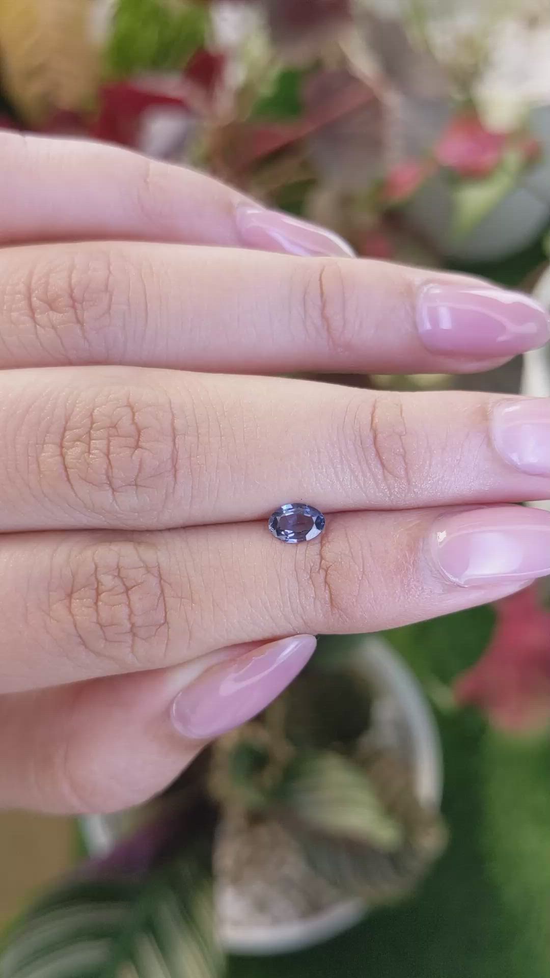 0.47 Ct. Violet Spinel from Ceylon (Sri Lanka) Size Video