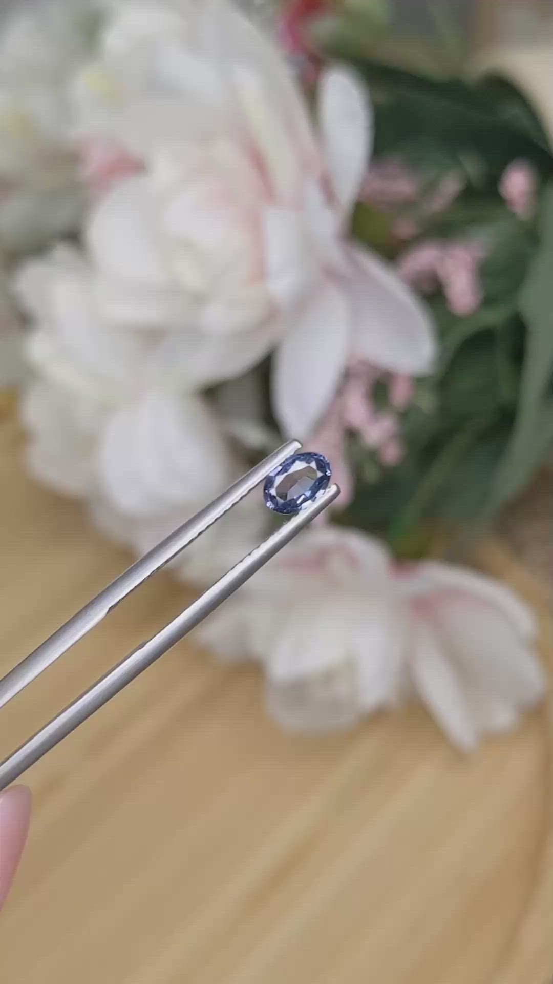 0.47 Ct. Violet Spinel from Ceylon (Sri Lanka) Size Video
