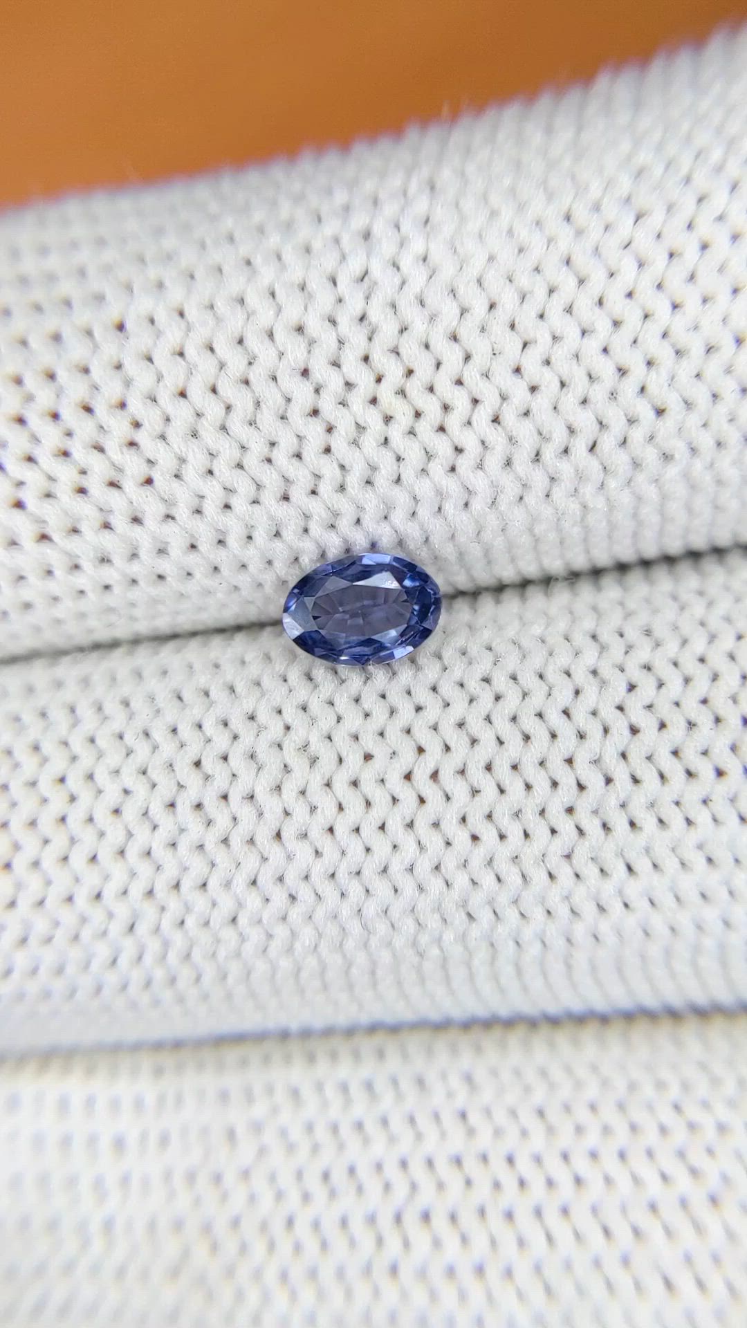 0.47 Ct. Violet Spinel from Ceylon (Sri Lanka) Size Video