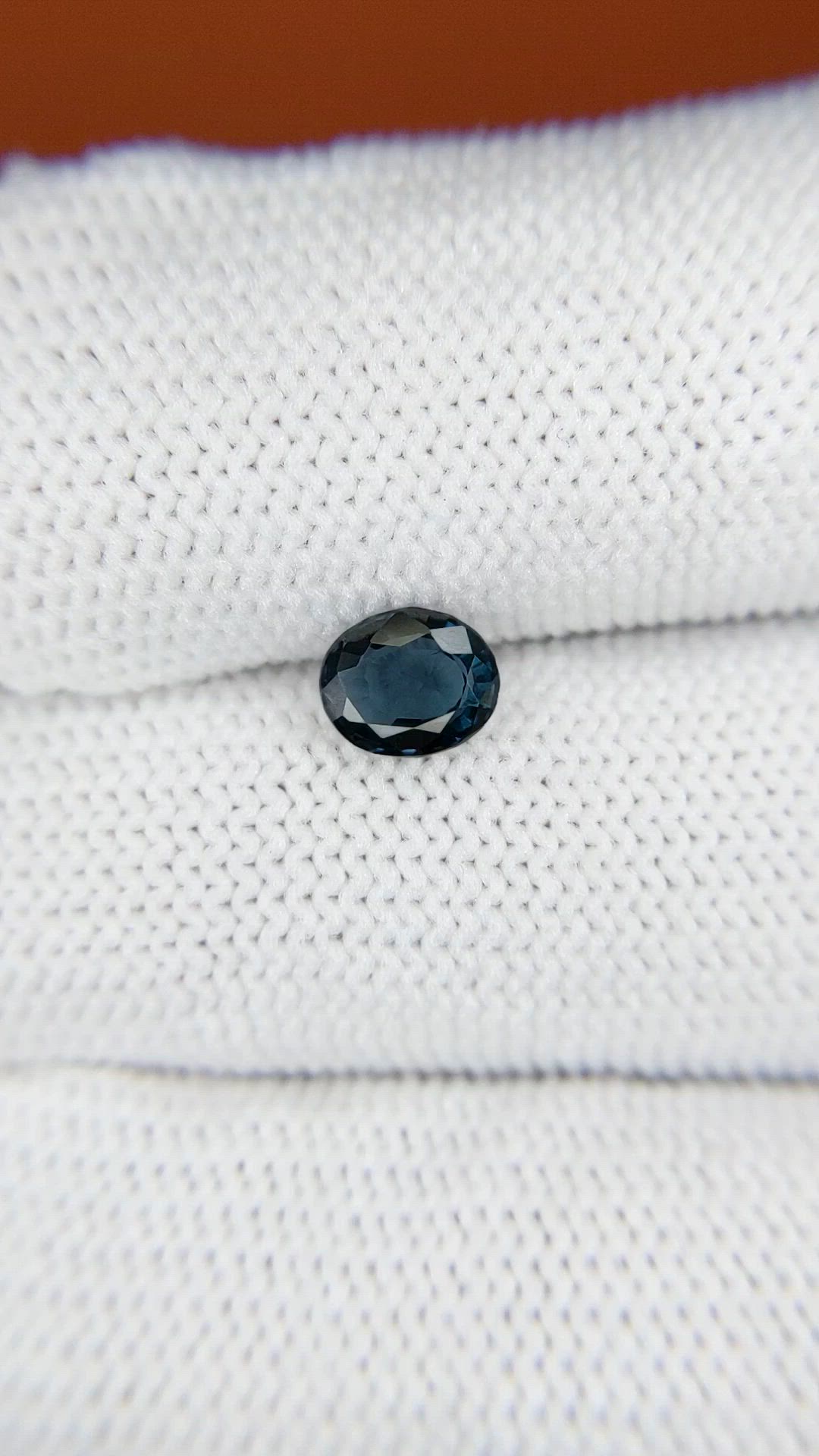 0.67 Ct. Greenish Blue Spinel from Ceylon (Sri Lanka) Size Video