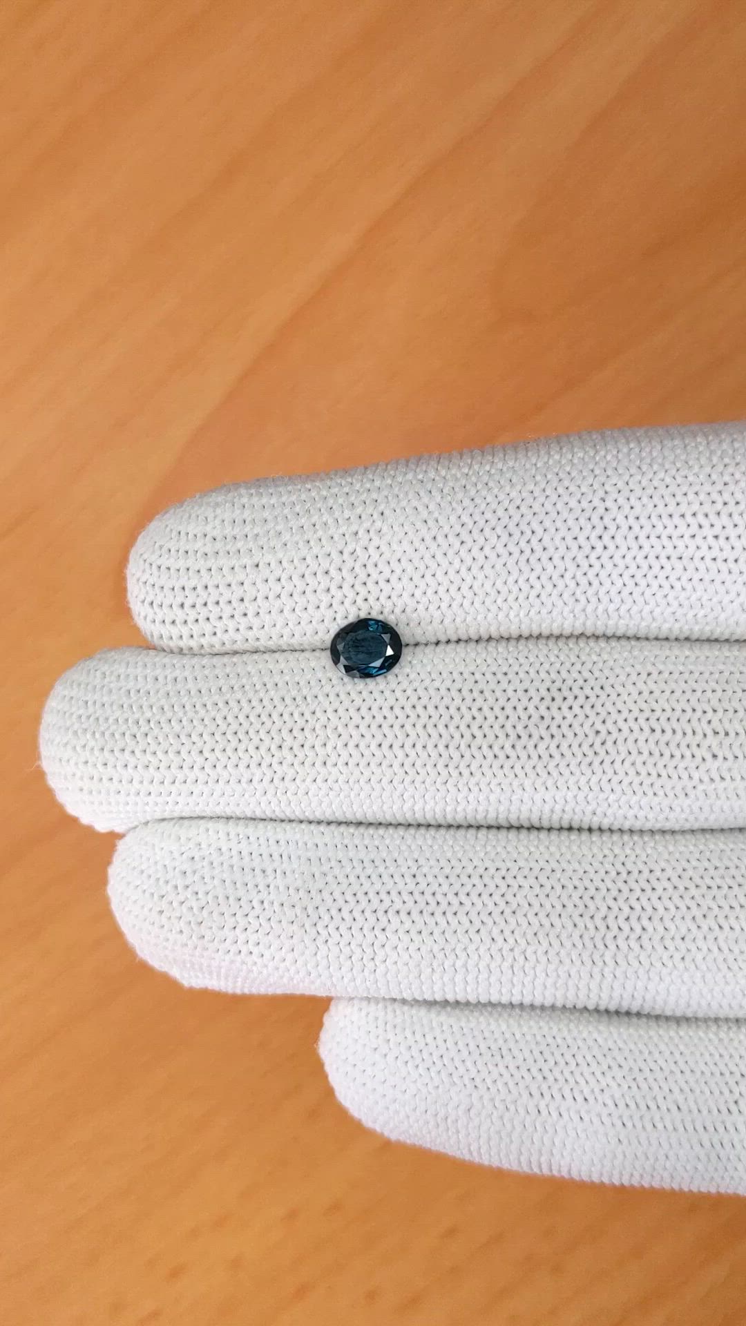0.67 Ct. Greenish Blue Spinel from Ceylon (Sri Lanka) Size Video
