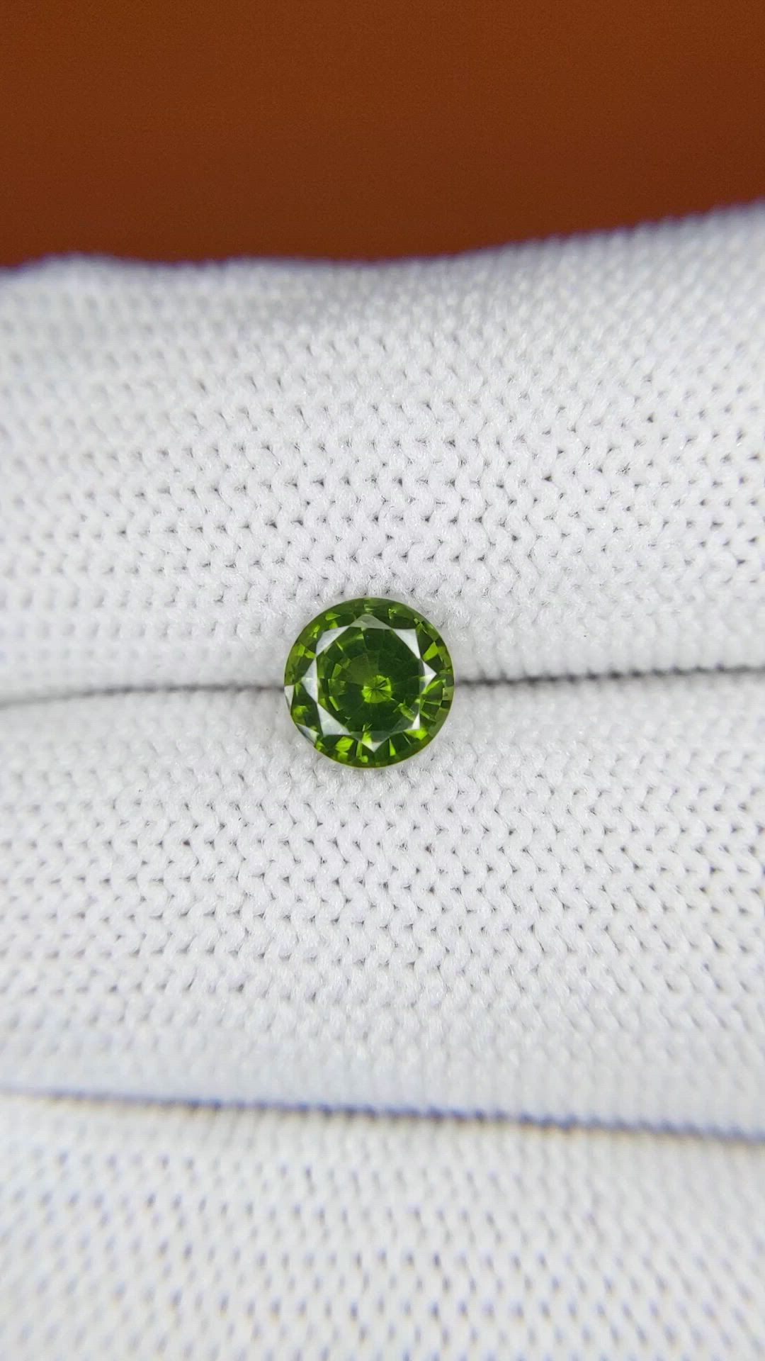 1.38 Ct. Green Zircon from Ceylon (Sri Lanka) Size Video