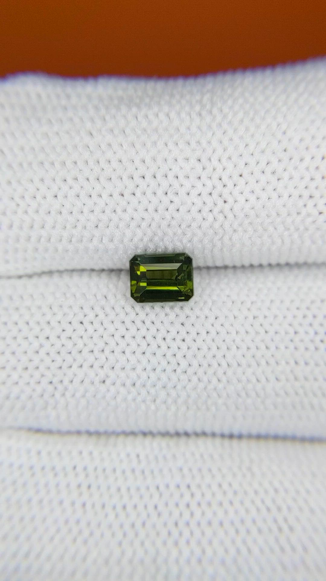 0.95 Ct. Green Zircon from Ceylon (Sri Lanka) Size Video