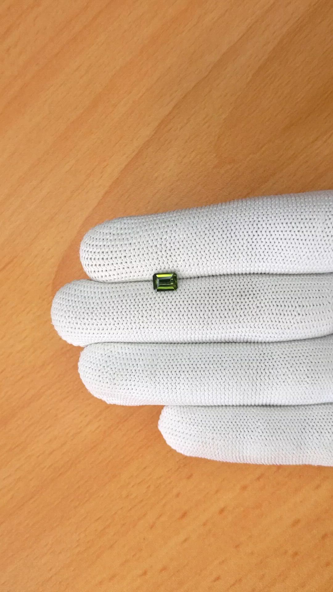 0.95 Ct. Green Zircon from Ceylon (Sri Lanka) Size Video
