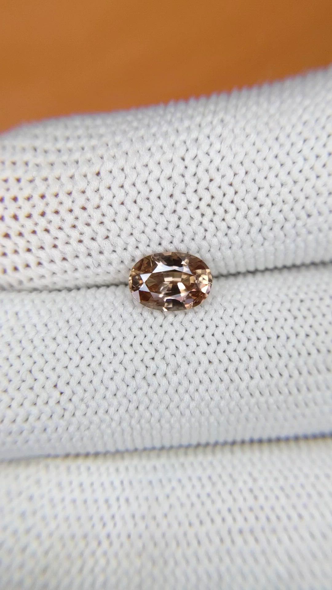 1.48 Ct. Brown Zircon from Ceylon (Sri Lanka) Size Video