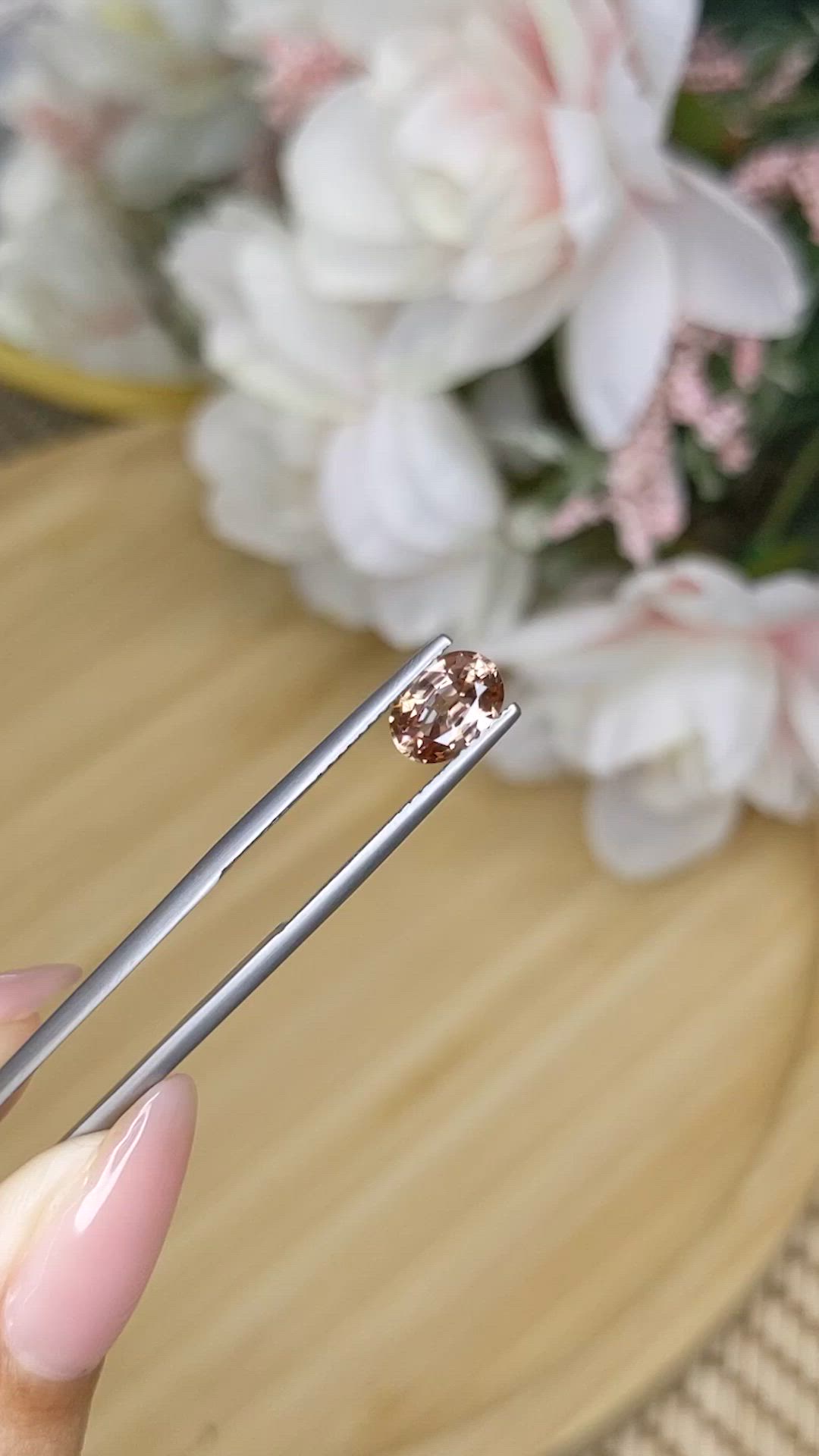 1.48 Ct. Brown Zircon from Ceylon (Sri Lanka) Size Video