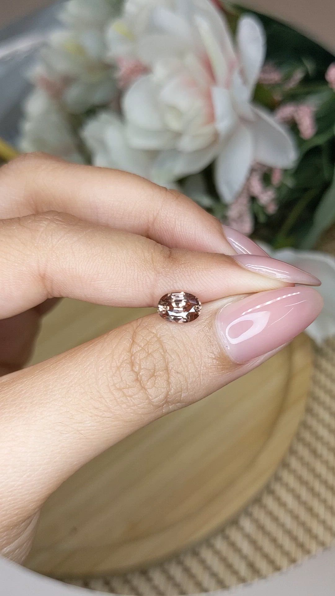 1.48 Ct. Brown Zircon from Ceylon (Sri Lanka) Size Video