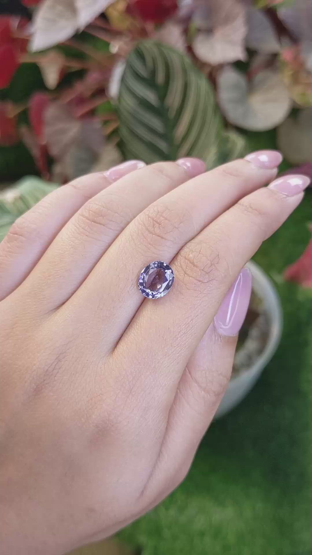3.58 Ct. Purple Spinel from Ceylon (Sri Lanka) Size Video