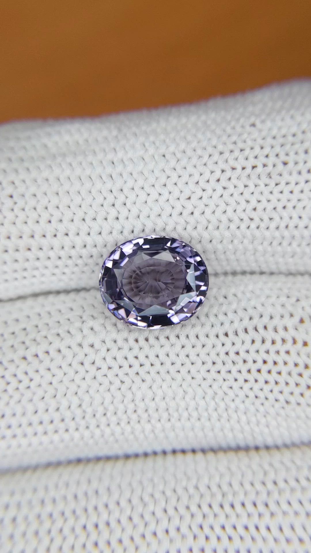 3.58 Ct. Purple Spinel from Ceylon (Sri Lanka) Size Video