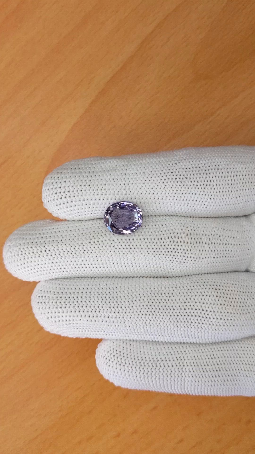3.58 Ct. Purple Spinel from Ceylon (Sri Lanka) Size Video