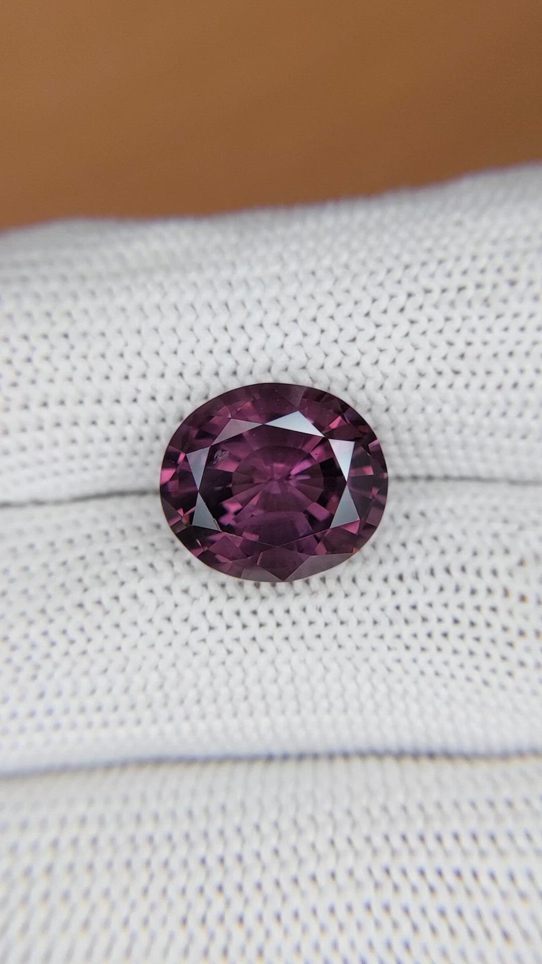 7.20 Ct. Purplish Pink Spinel from Ceylon (Sri Lanka) Size Video