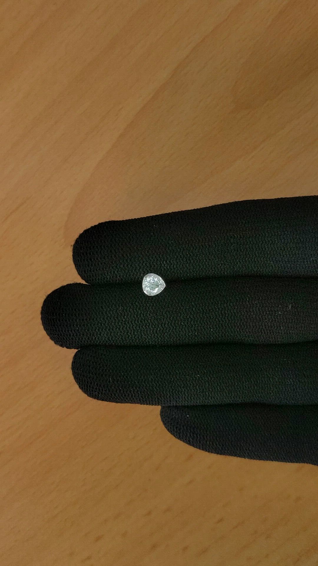 0.62 Ct. Rainbow Moonstone from Ceylon (Sri Lanka) Size Video