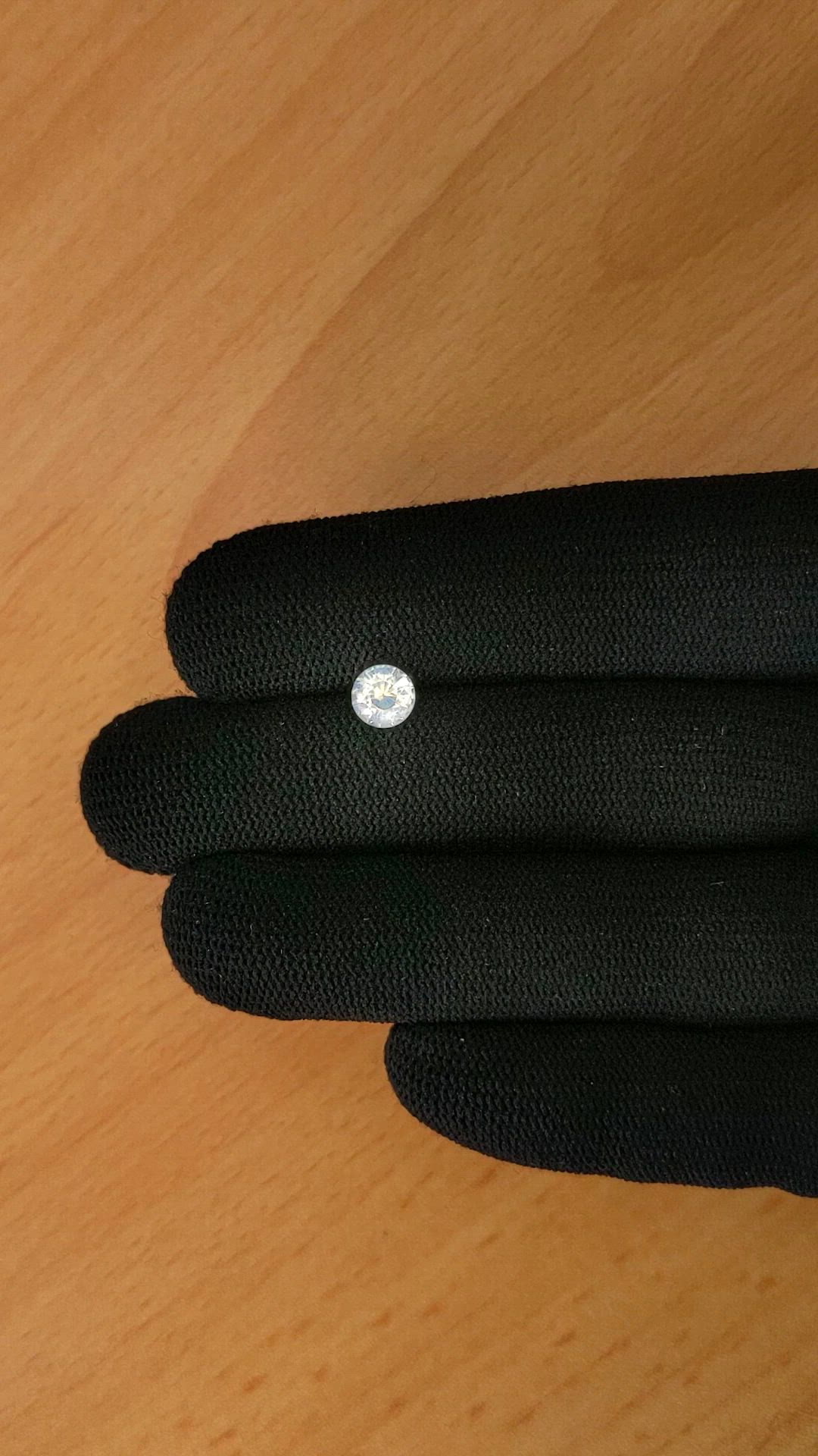 0.77 Ct. Rainbow Moonstone from Ceylon (Sri Lanka) Size Video