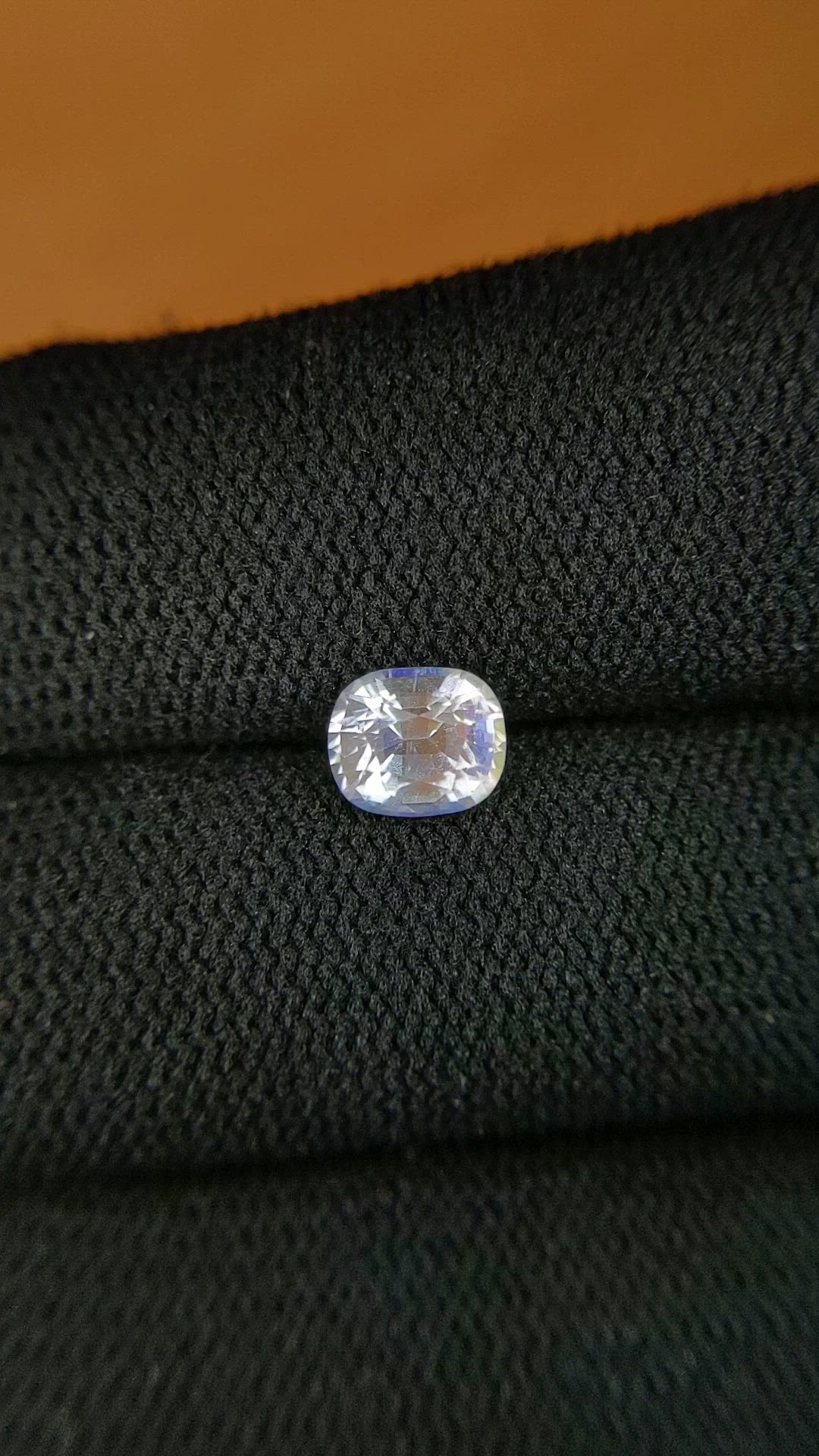 0.88 Ct. Rainbow Moonstone from Ceylon (Sri Lanka) Size Video