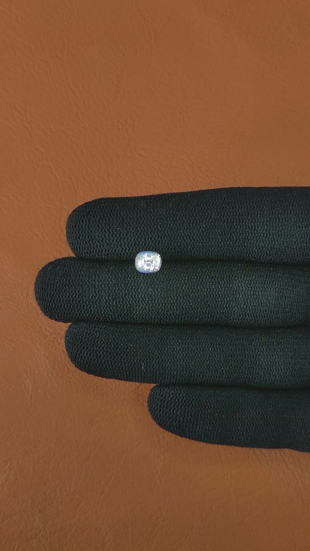 0.88 Ct. Rainbow Moonstone from Ceylon (Sri Lanka) Size Video