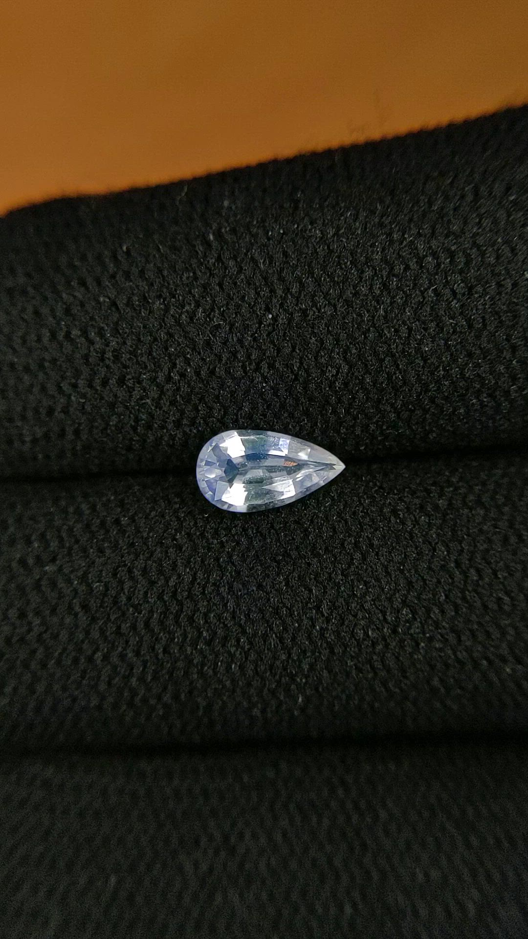 0.52 Ct. Rainbow Moonstone from Ceylon (Sri Lanka) Size Video