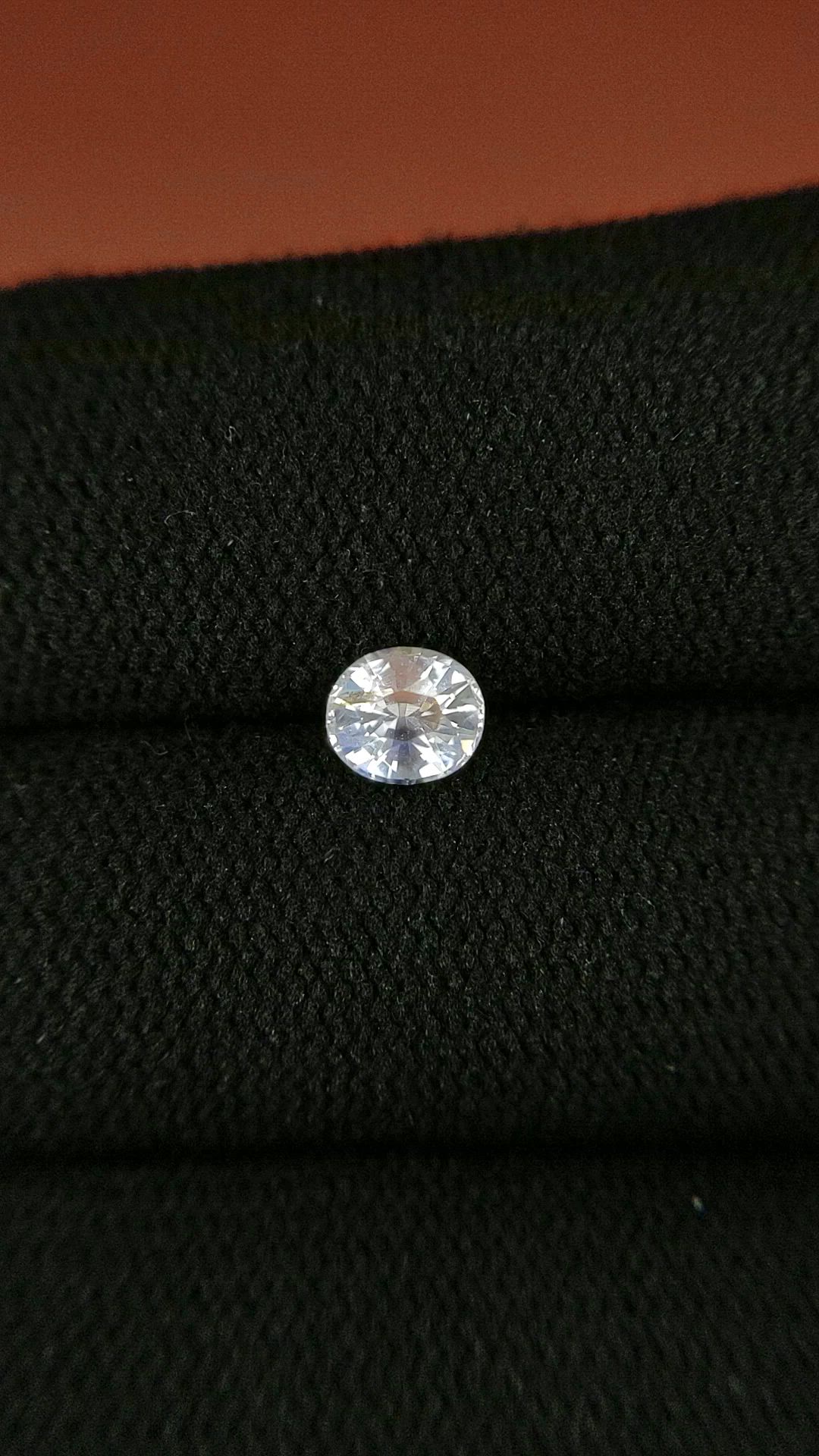 0.54 Ct. Rainbow Moonstone from Ceylon (Sri Lanka) Size Video