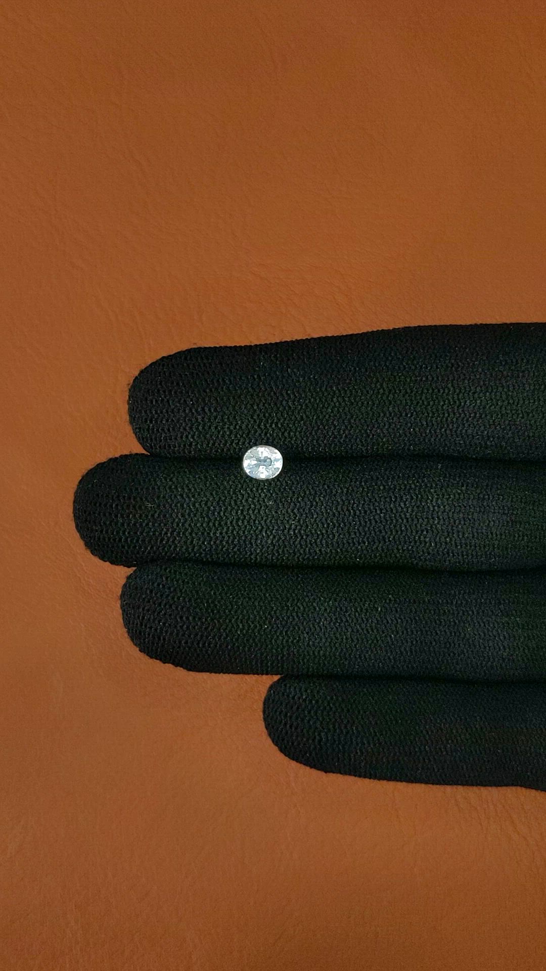 0.54 Ct. Rainbow Moonstone from Ceylon (Sri Lanka) Size Video
