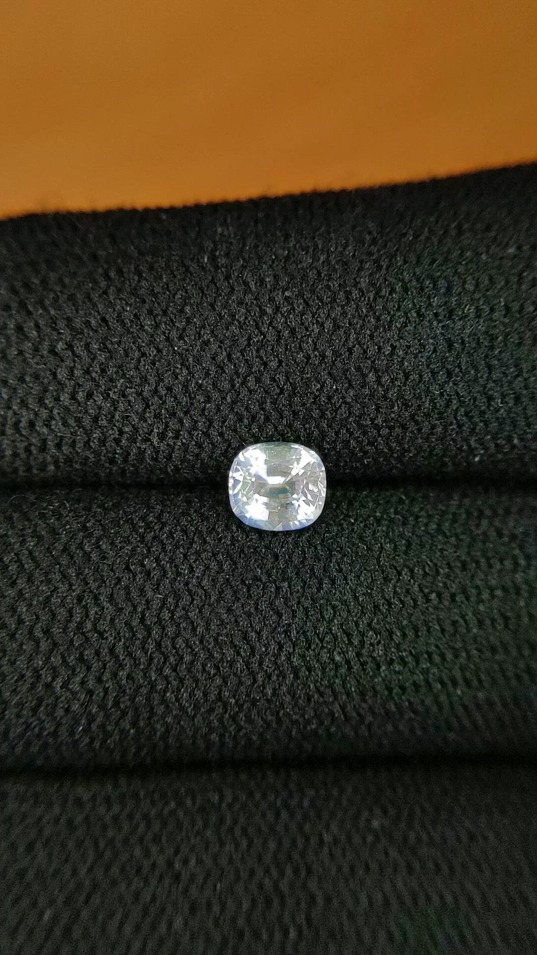 0.59 Ct. Rainbow Moonstone from Ceylon (Sri Lanka) Size Video