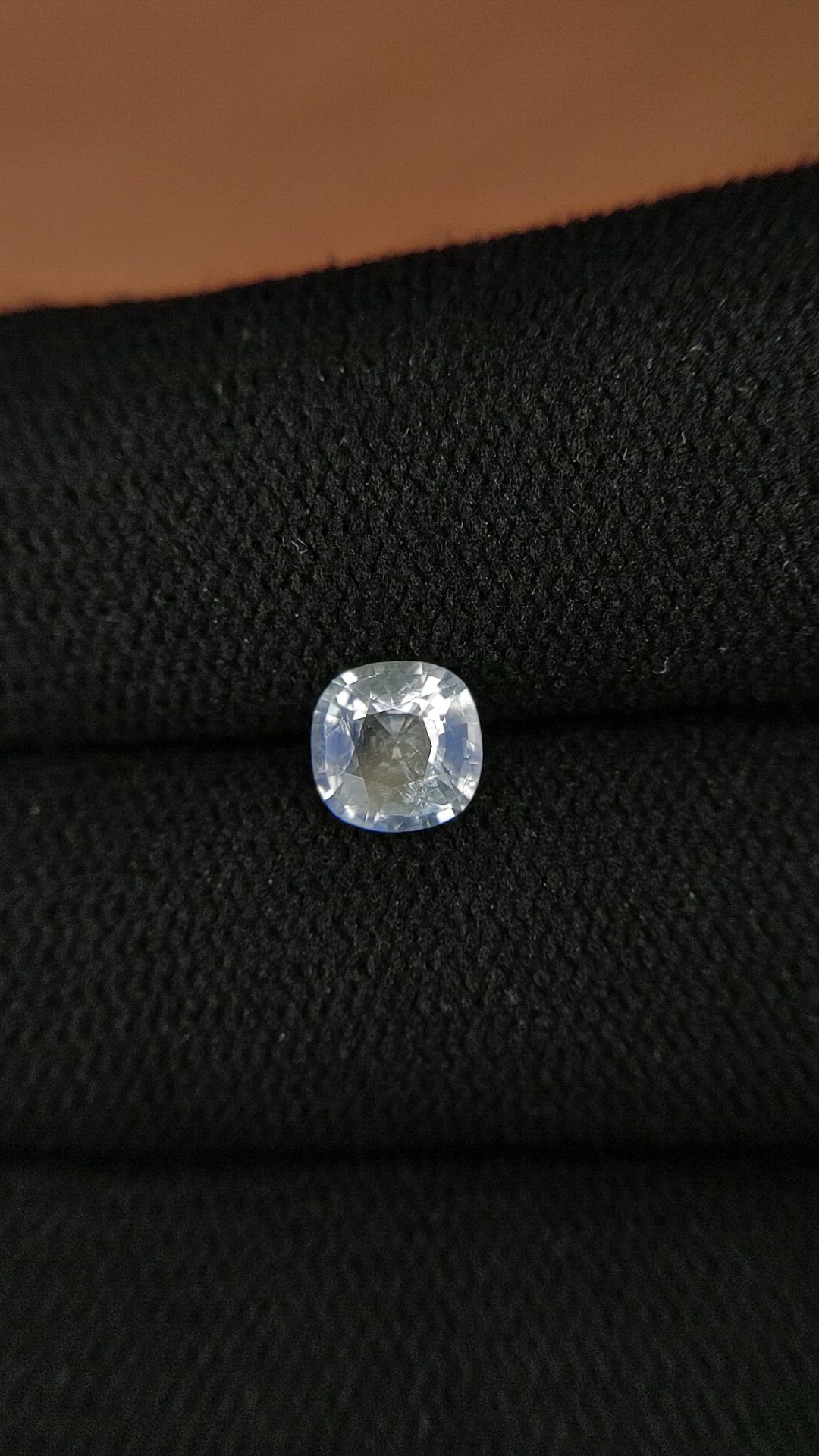 0.75 Ct. Rainbow Moonstone from Ceylon (Sri Lanka) Size Video