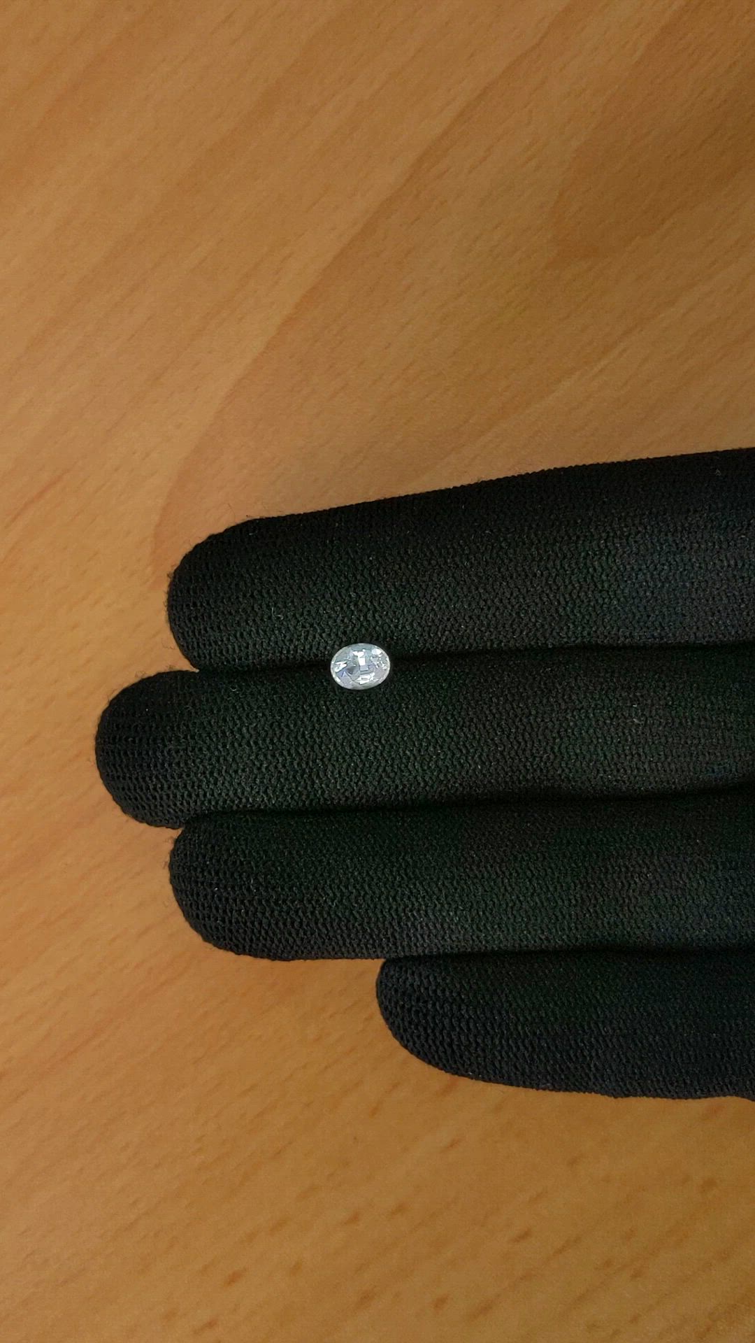 0.59 Ct. Rainbow Moonstone from Ceylon (Sri Lanka) Size Video