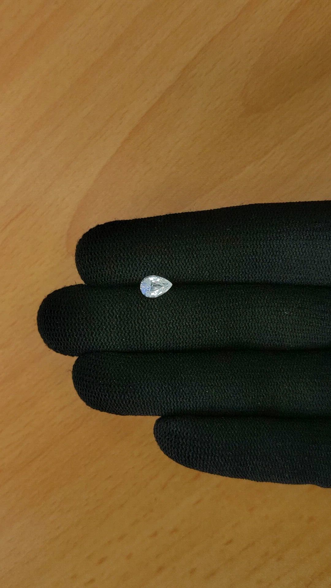 0.75 Ct. Rainbow Moonstone from Ceylon (Sri Lanka) Size Video