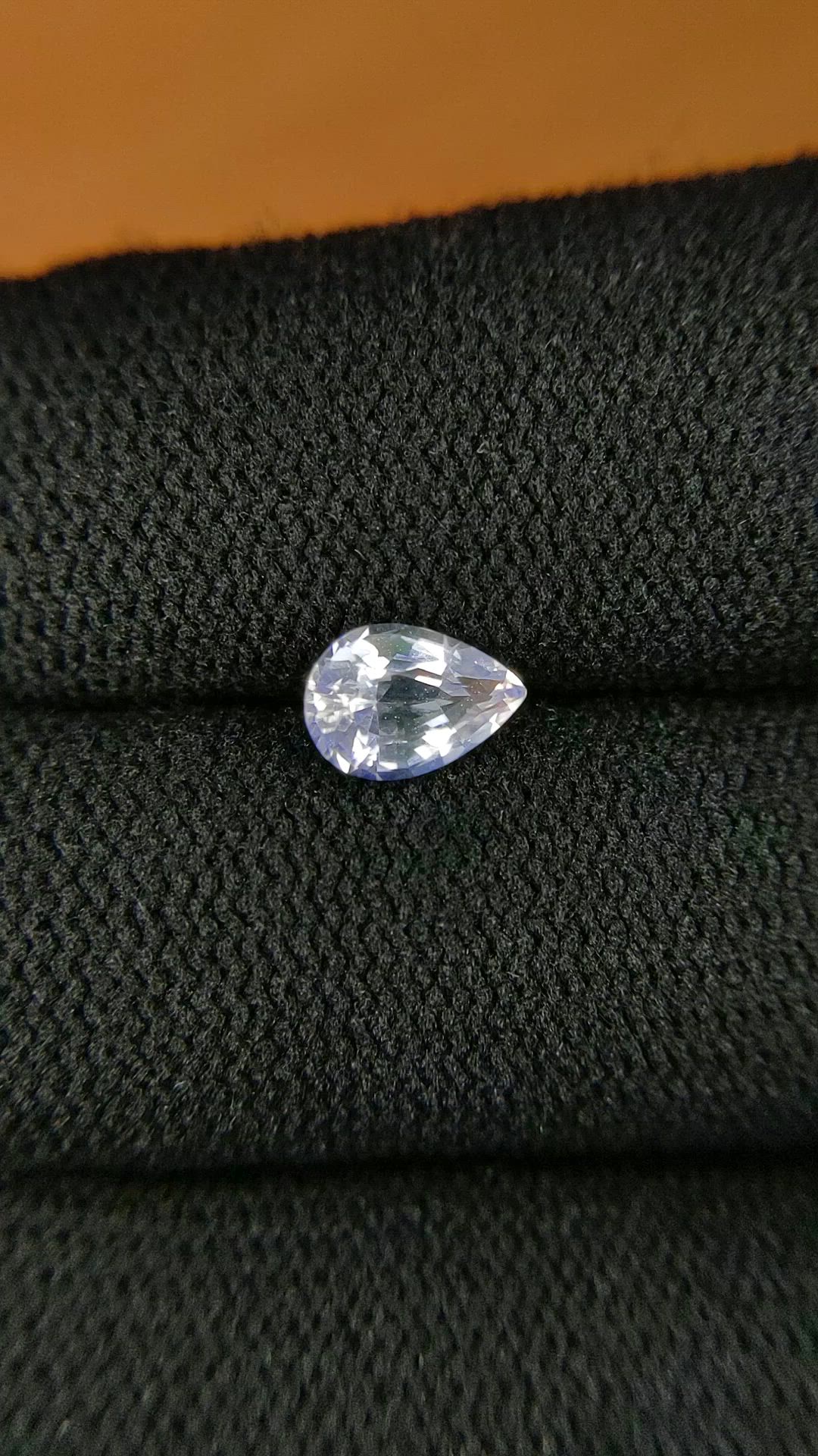 0.75 Ct. Rainbow Moonstone from Ceylon (Sri Lanka) Size Video