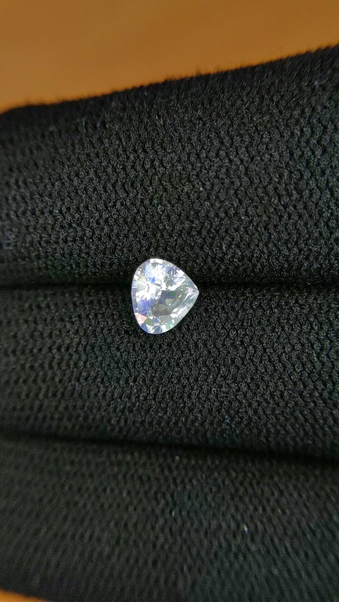 0.68 Ct. Rainbow Moonstone from Ceylon (Sri Lanka) Size Video