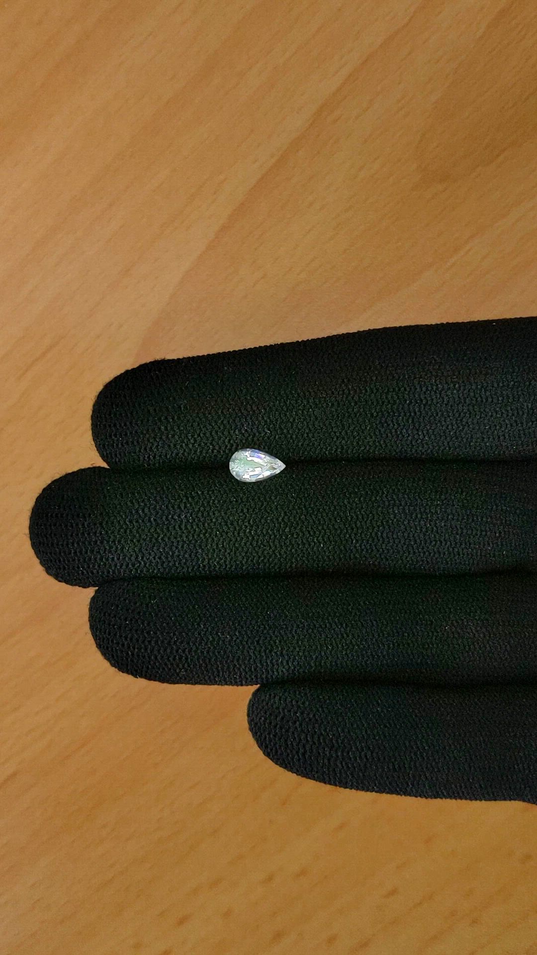 0.67 Ct. Rainbow Moonstone from Ceylon (Sri Lanka) Size Video